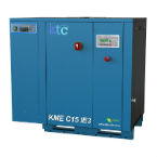Винтовой компрессор KTC KME C PLUS в исполнении на раме с осушителем